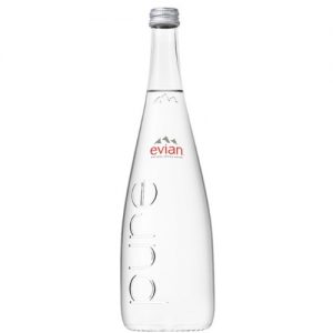 Evian glass 750mL