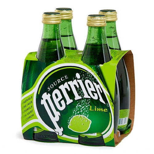 Perrier Lime 4x330mL Glass