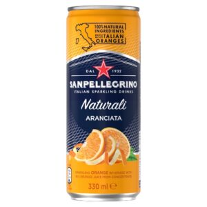 San Pellegrino Flavoured Naturali Aranciata 330mL Can